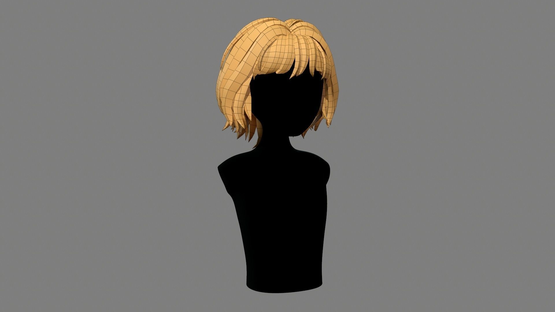 Character - Cartoon - Girl Short Hair 02 Low-poly 3D model_33