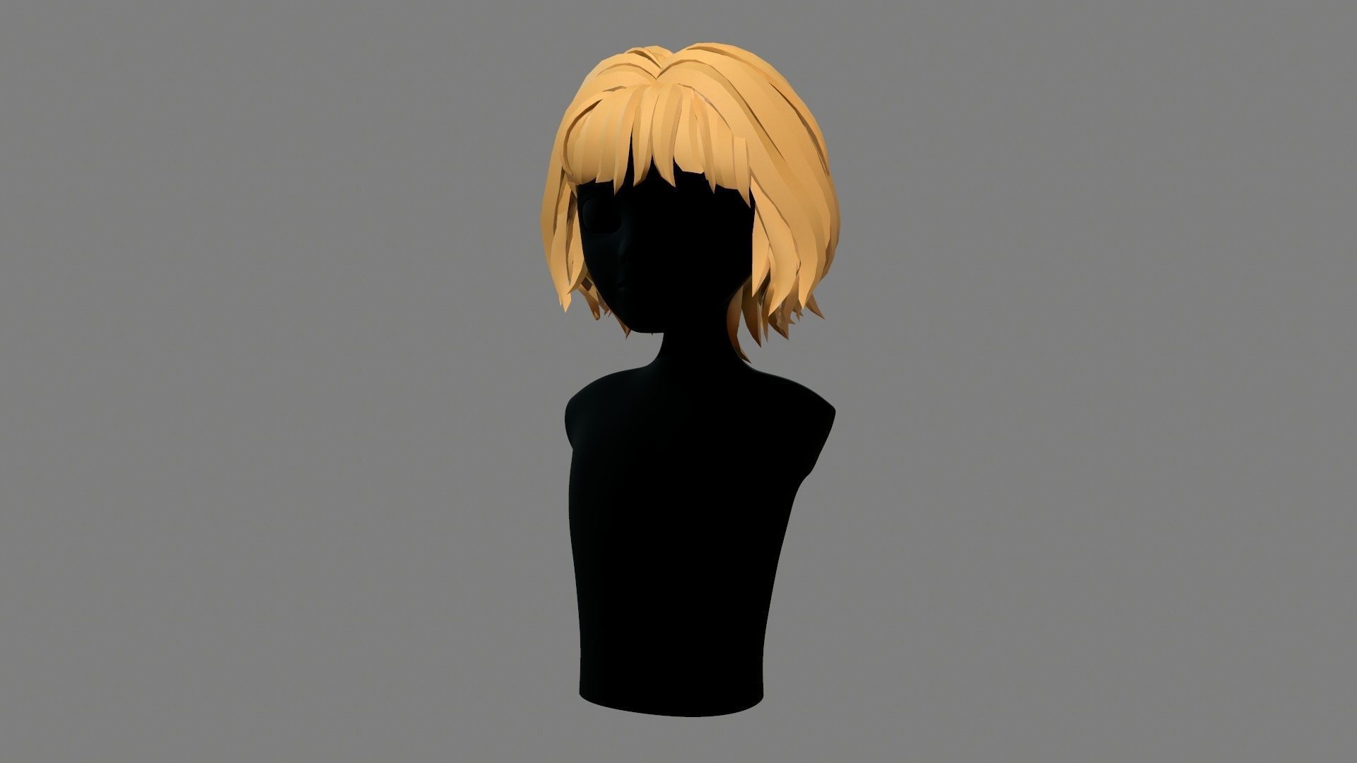 Character - Cartoon - Girl Short Hair 02 Low-poly 3D model_16