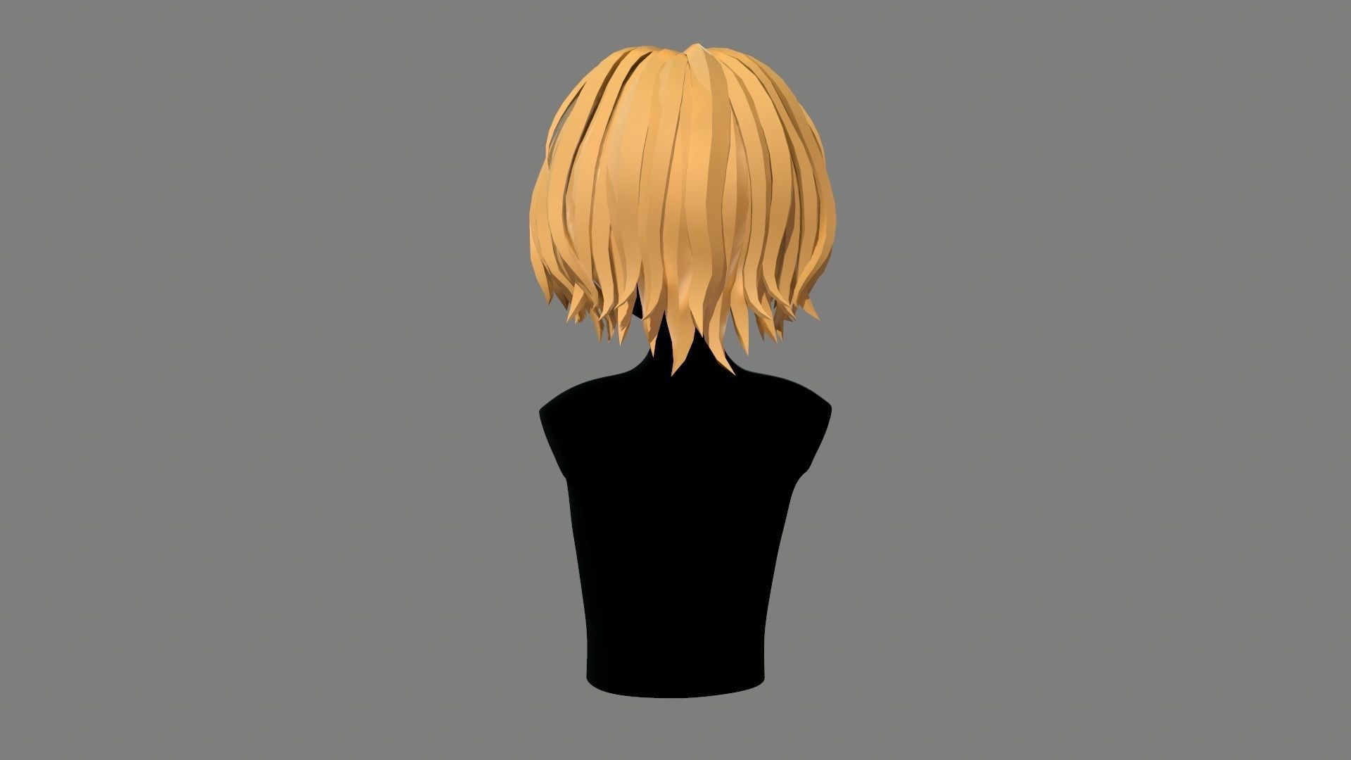 Character - Cartoon - Girl Short Hair 02 Low-poly 3D model_10