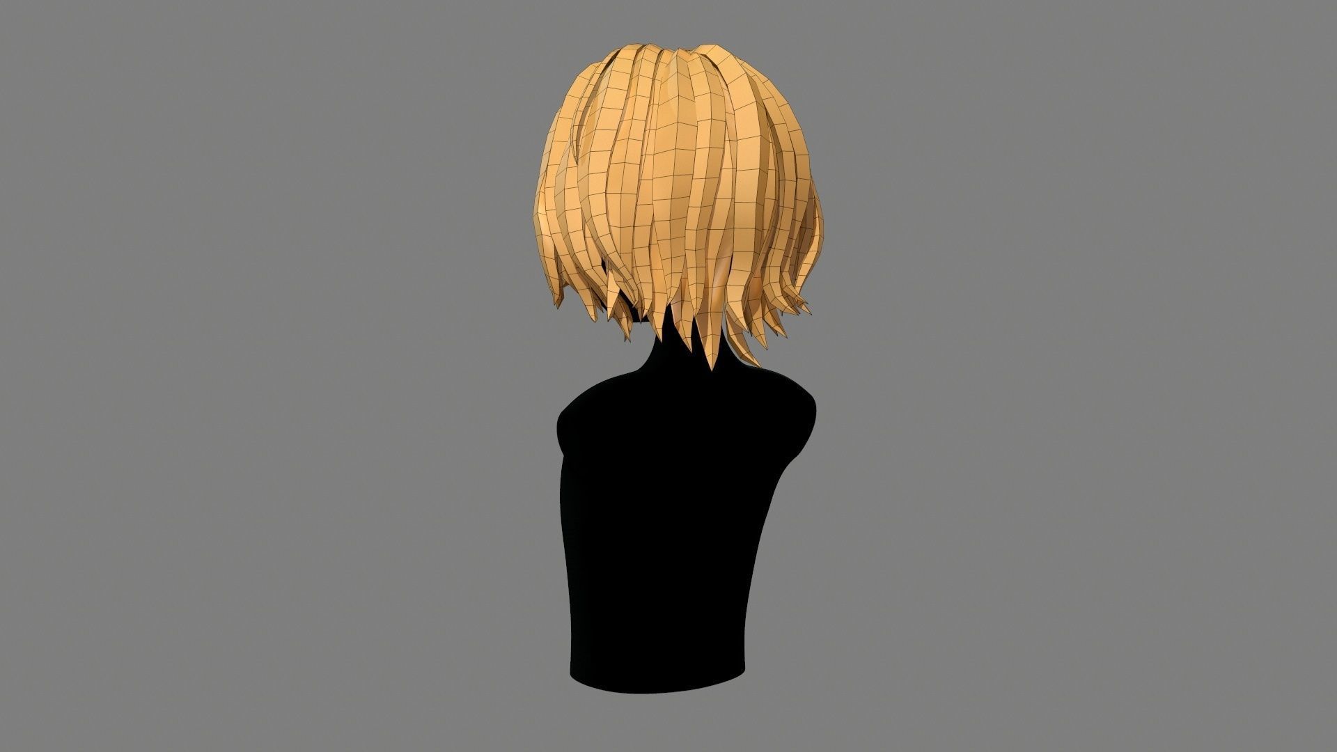 Character - Cartoon - Girl Short Hair 02 Low-poly 3D model_41