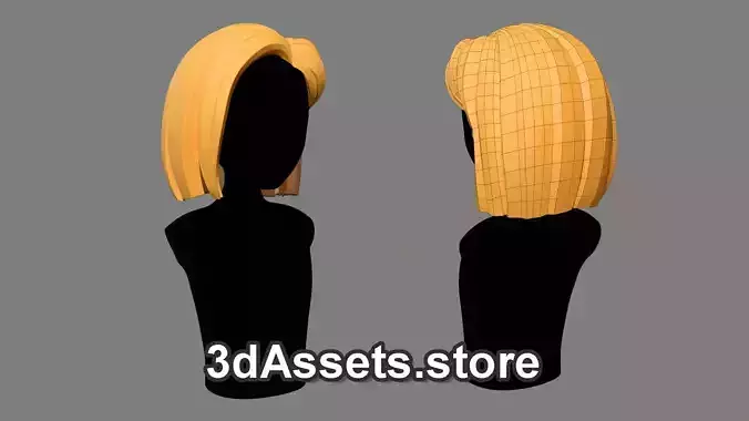 Character - Cartoon - Girl Short Hair 05