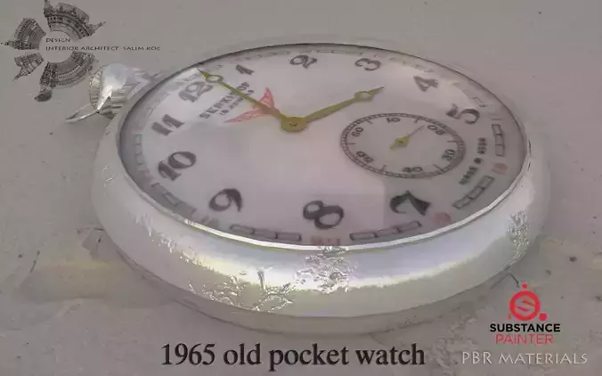 USSR Russian pocket watch from the 1960s 3D MODEL DESIGN 3D model