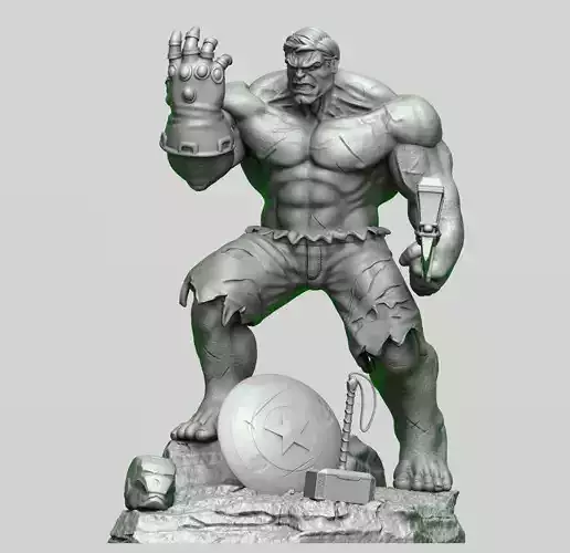 Hulk statue