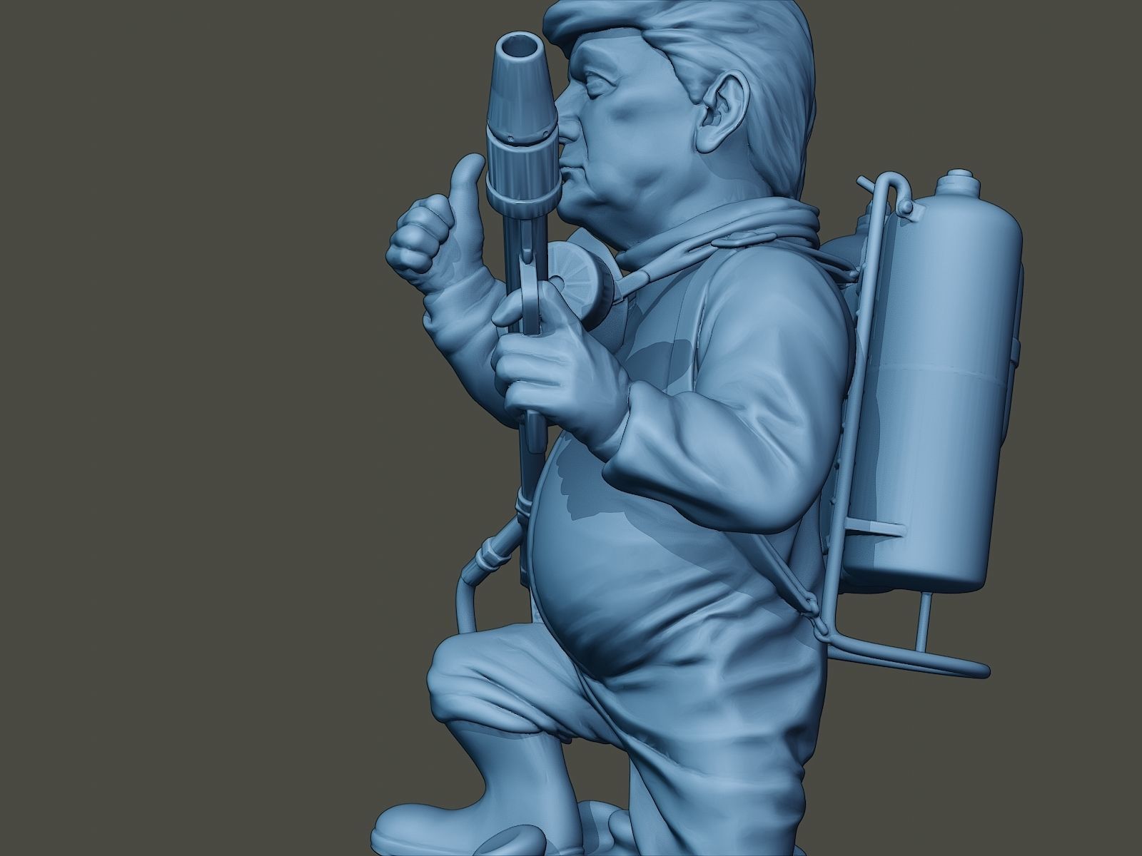 Donald Trump Biohazard 3D print model_16