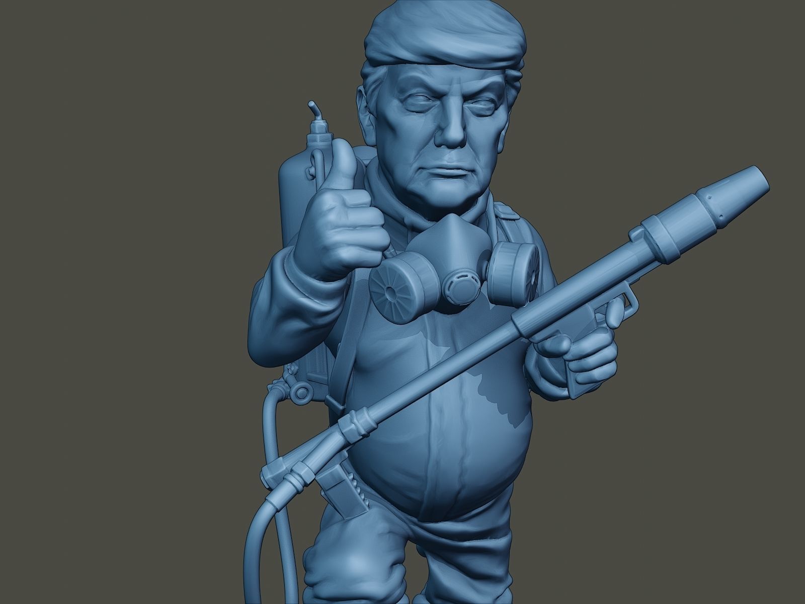 Donald Trump Biohazard 3D print model_18