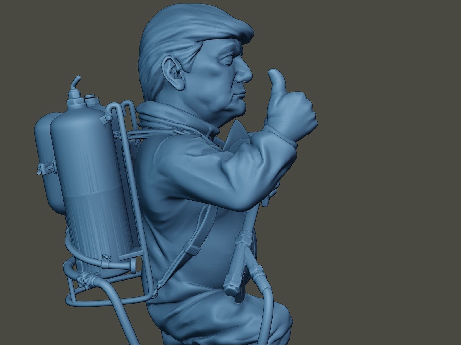 Donald Trump Biohazard 3D print model_19