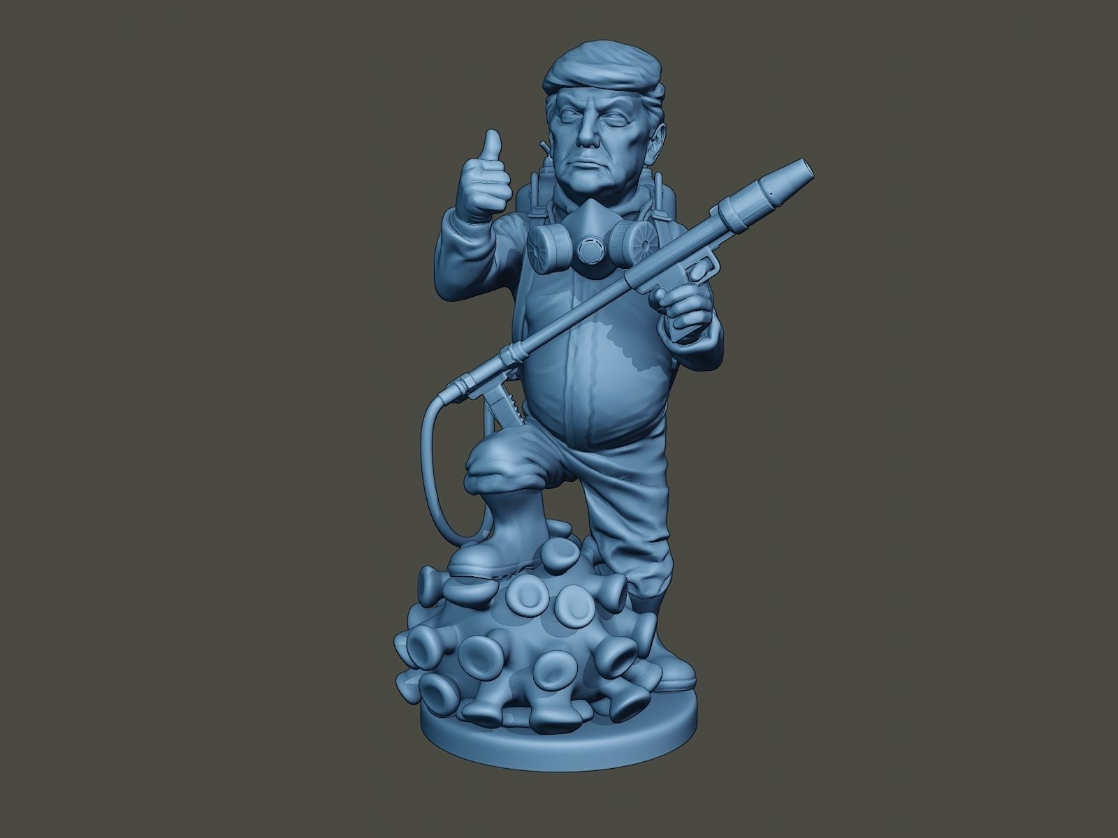 Donald Trump Biohazard 3D print model_10