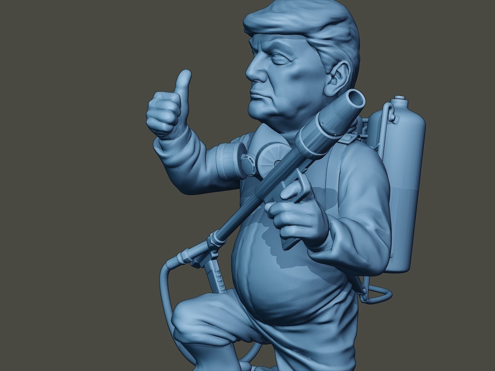 Donald Trump Biohazard 3D print model_17