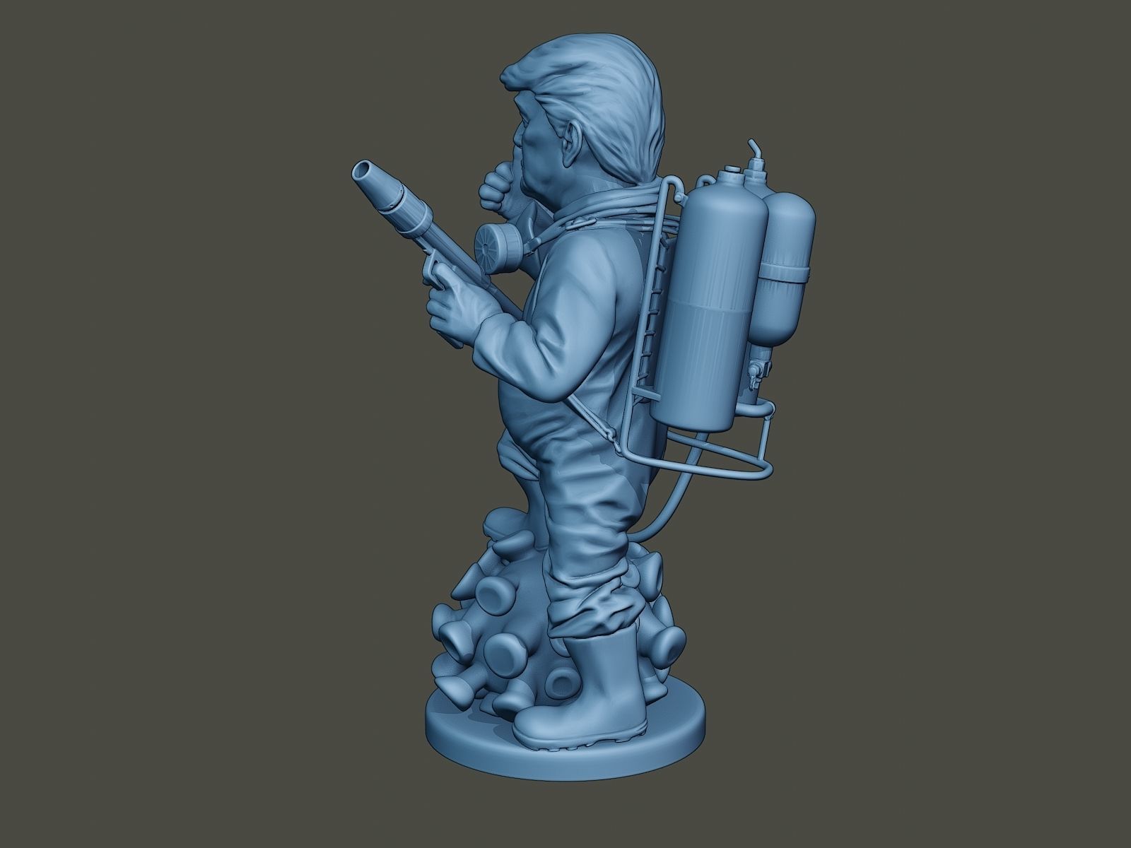 Donald Trump Biohazard 3D print model_3