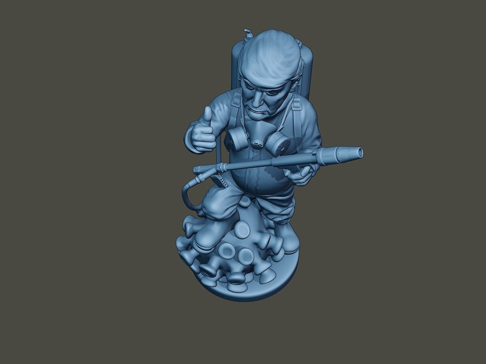 Donald Trump Biohazard 3D print model_13