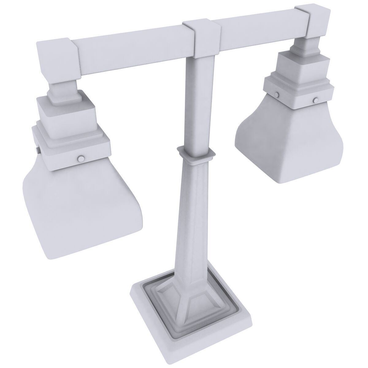 Traditional Lamp 3D model_3