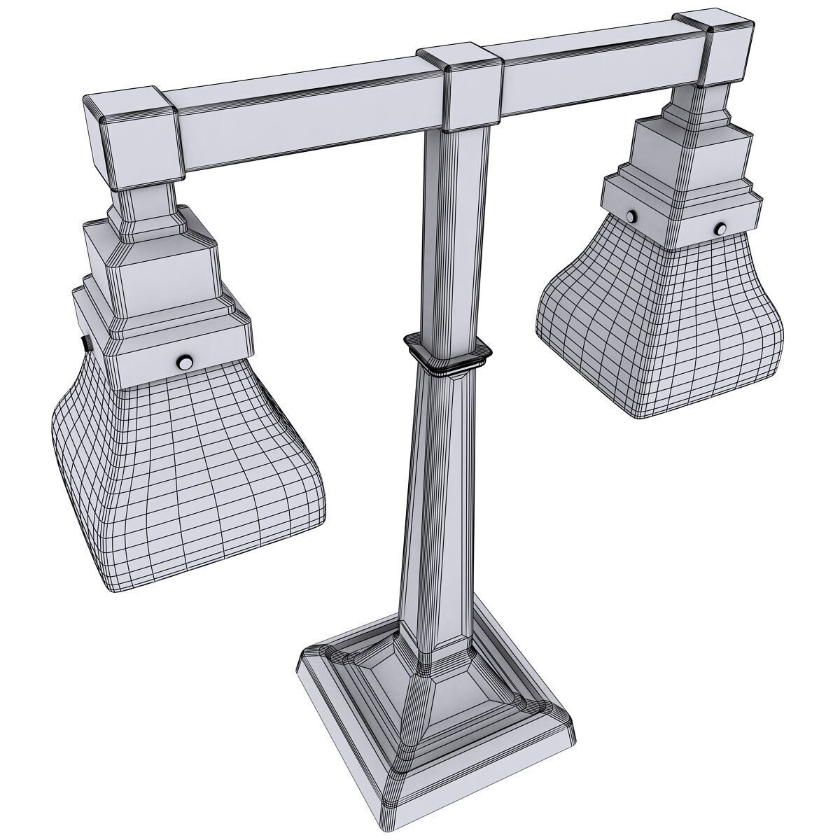 Traditional Lamp 3D model_4