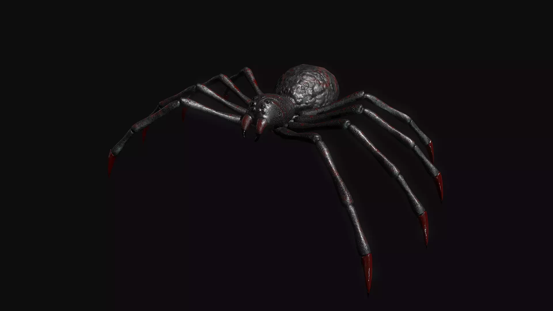 Spider Low-poly 3D model_0