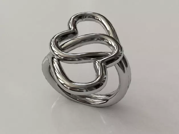 heart ring Free 3D print model