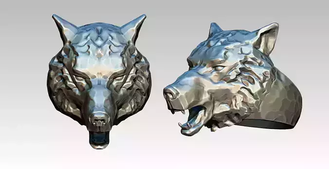 Alpha male Wolf Ring