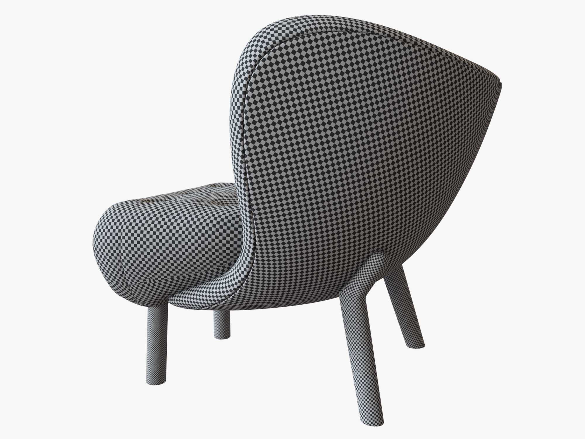 Little Petra chair 3D model_12