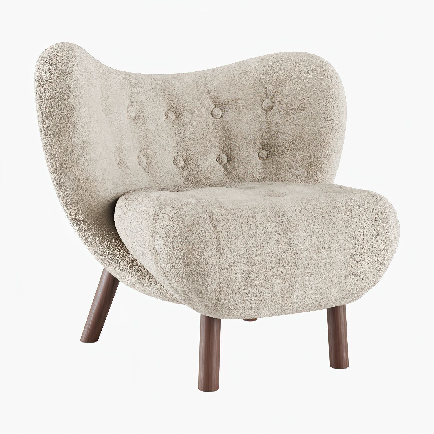 Little Petra chair 3D model_2