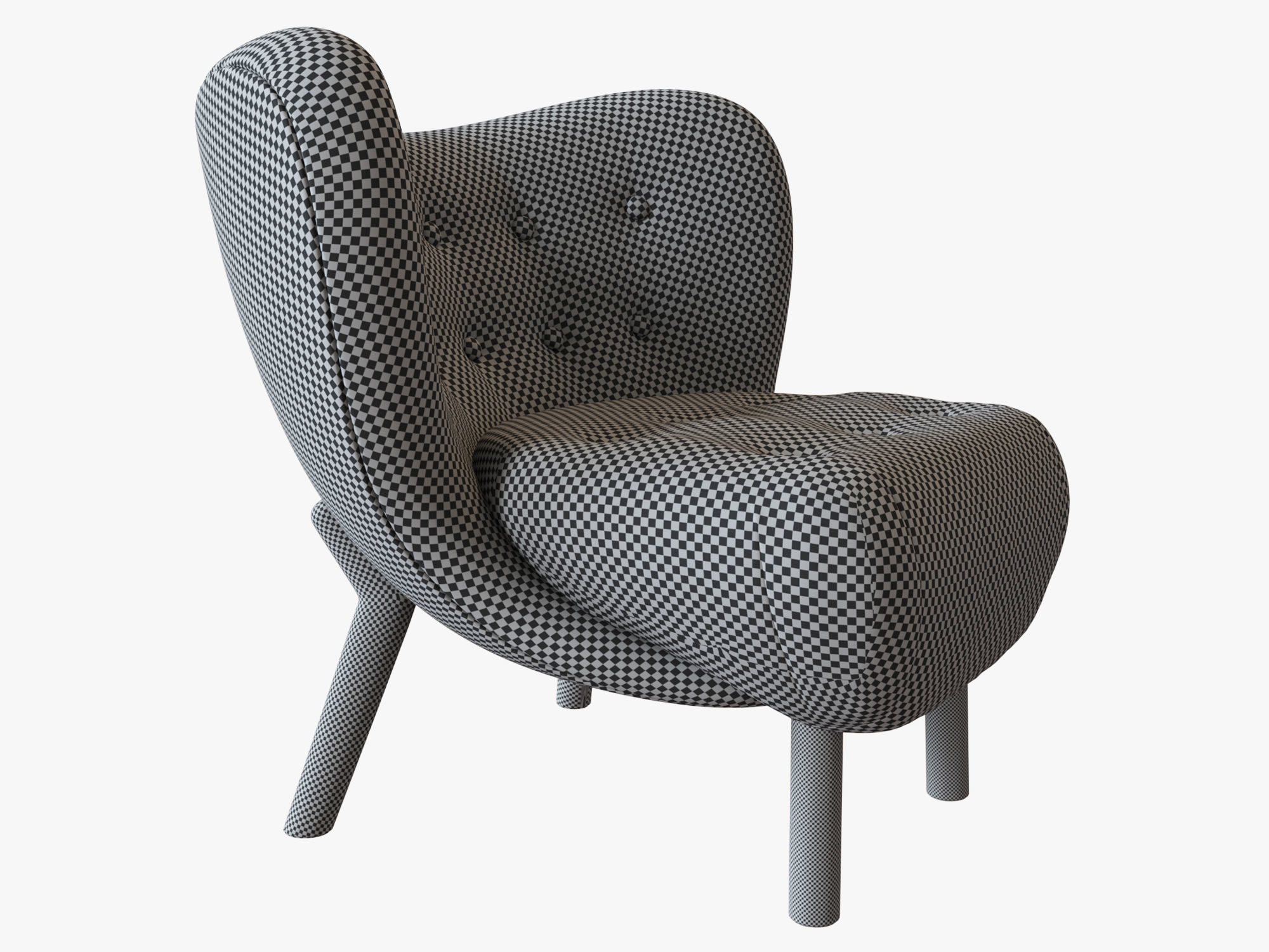 Little Petra chair 3D model_6