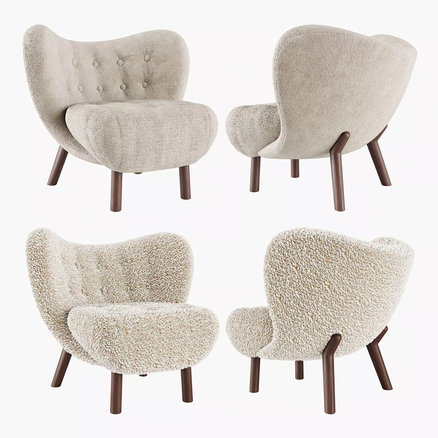 Little Petra chair 3D model_0