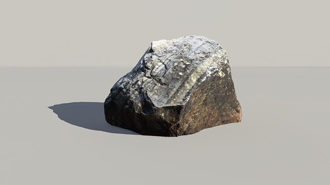 Obsidian Boulder Scanned 3d Model 3D model