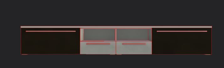 TV STAND Low-poly Unity ready Low-poly 3D Low-poly 3D model_8