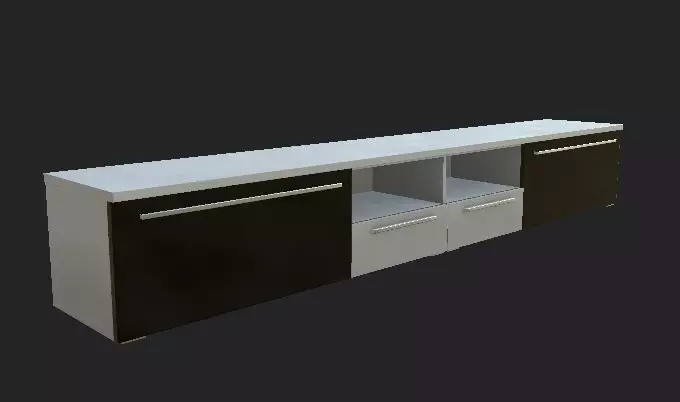 TV STAND Low-poly Unity ready Low-poly 3D Low-poly 3D model_0