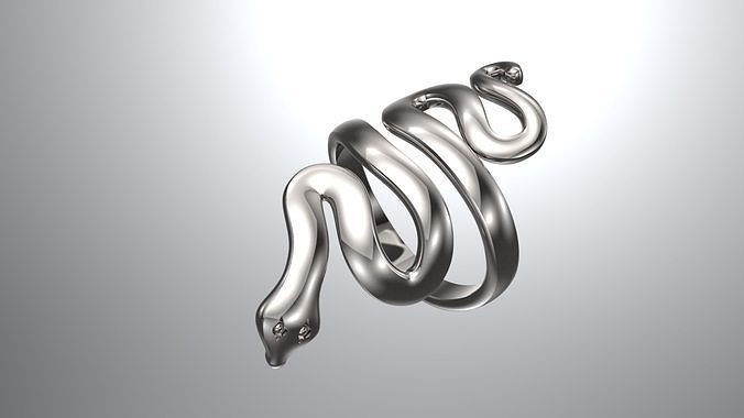 Snake Ring 3D print model