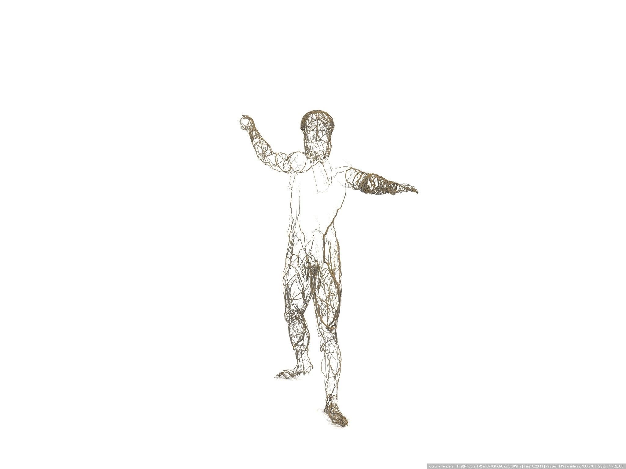 Ivy Statue of Zeus 3D model_3