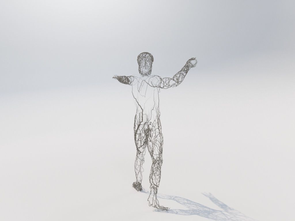 Ivy Statue of Zeus 3D model_9