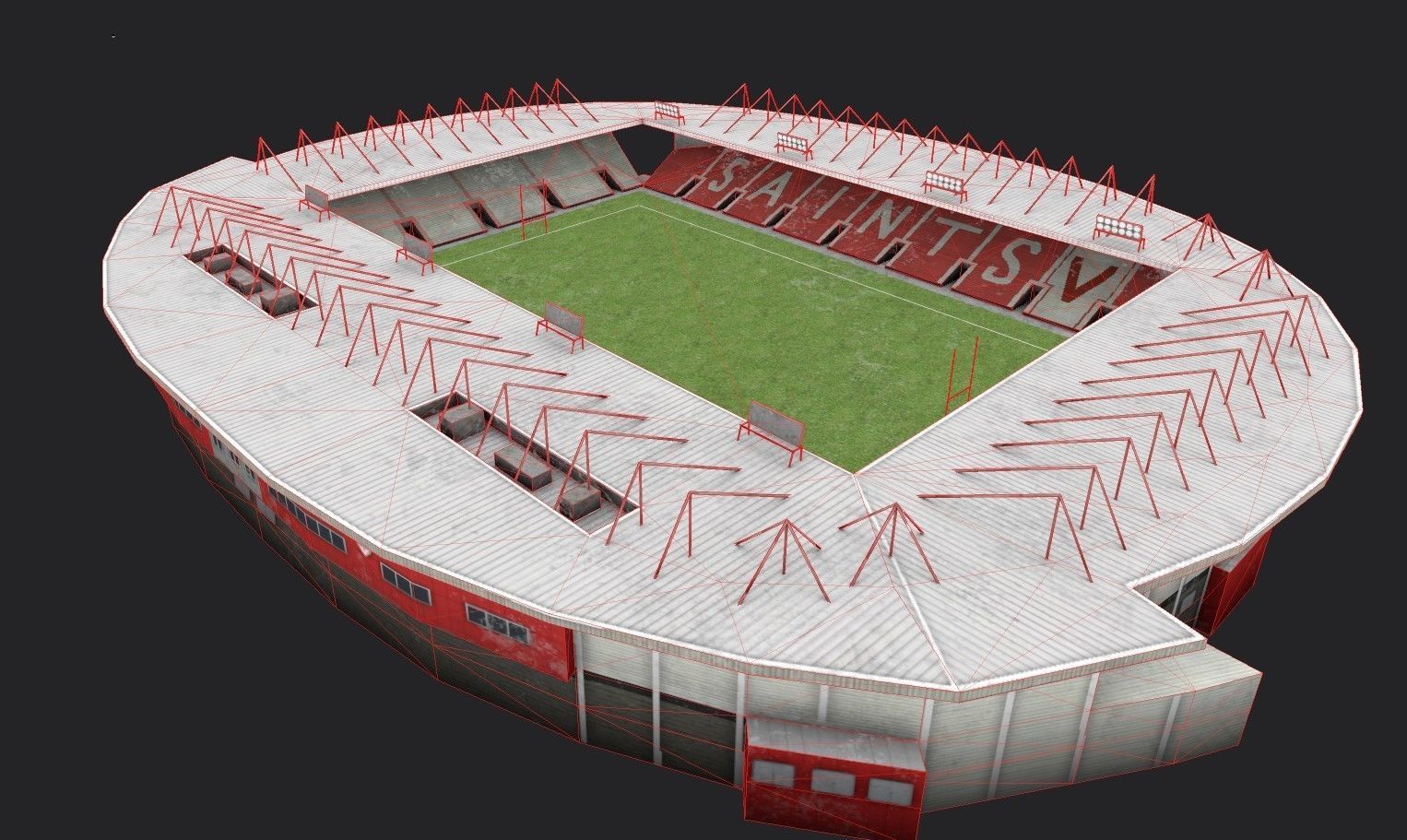Langtree Park Low-poly 3D model_7