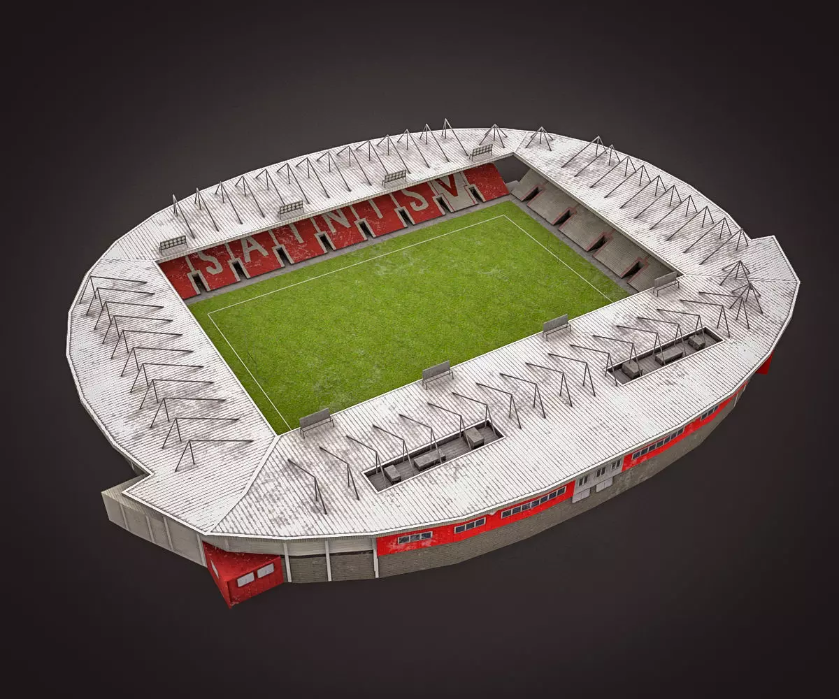 Langtree Park Low-poly 3D model_0