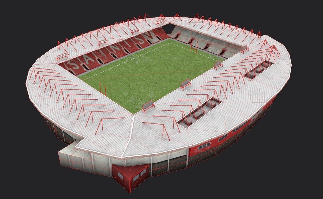 Langtree Park Low-poly 3D model_5