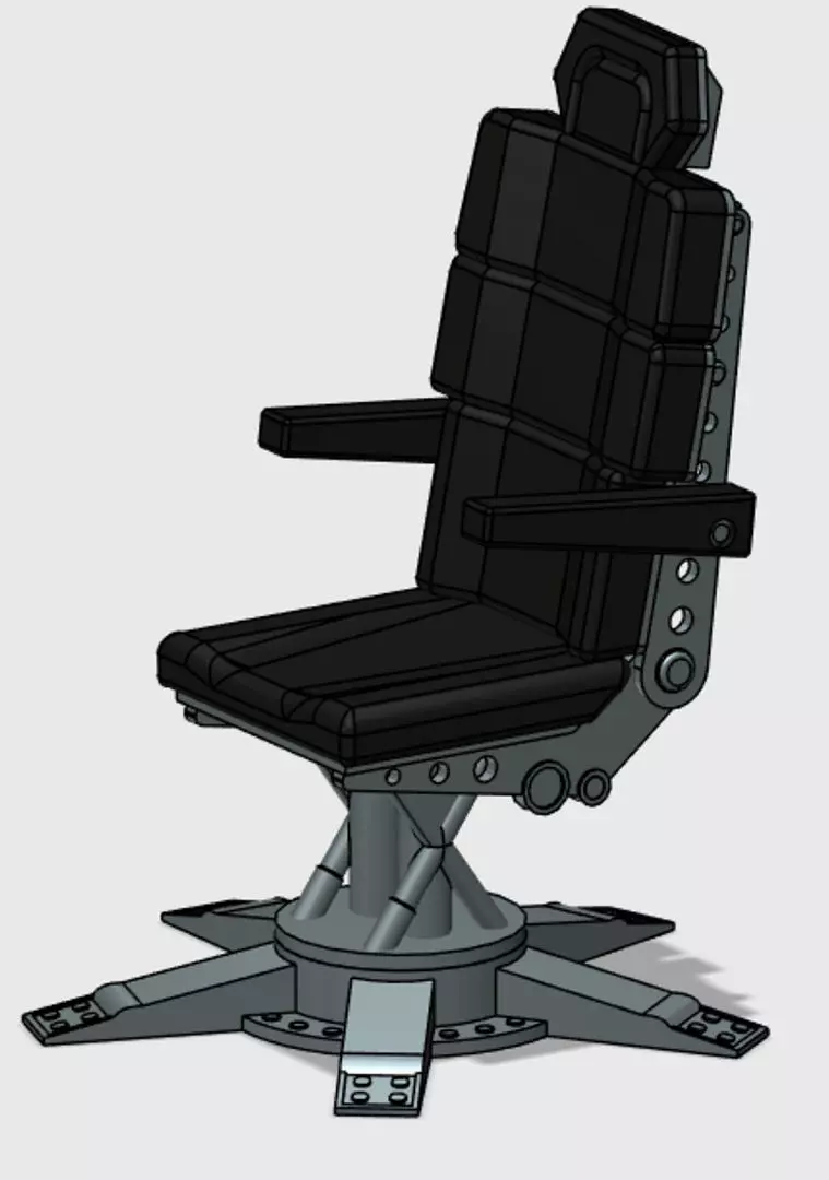 1989 Batman Batcave Chair 3D print model_0
