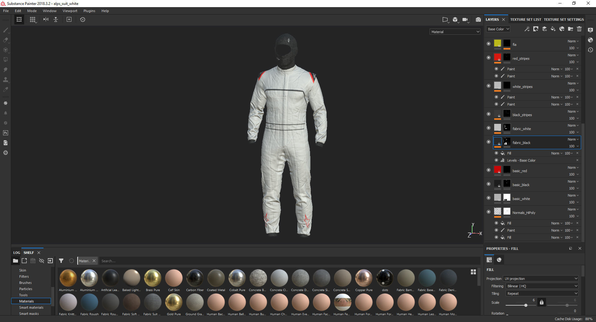 Pilot man in racing suit on metal ball 3D model_32