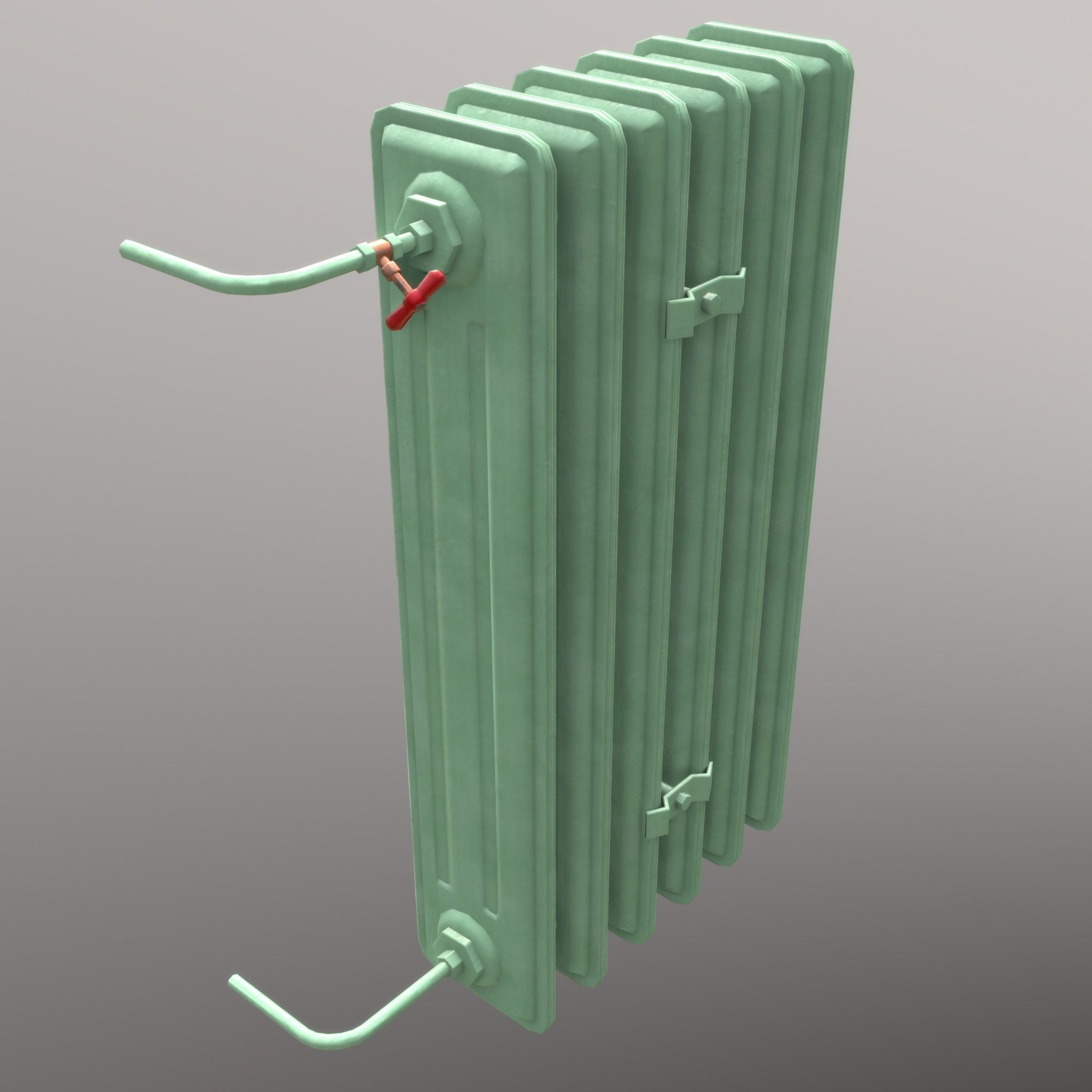 Old Radiator - 4 versions 3D Model Collection_11