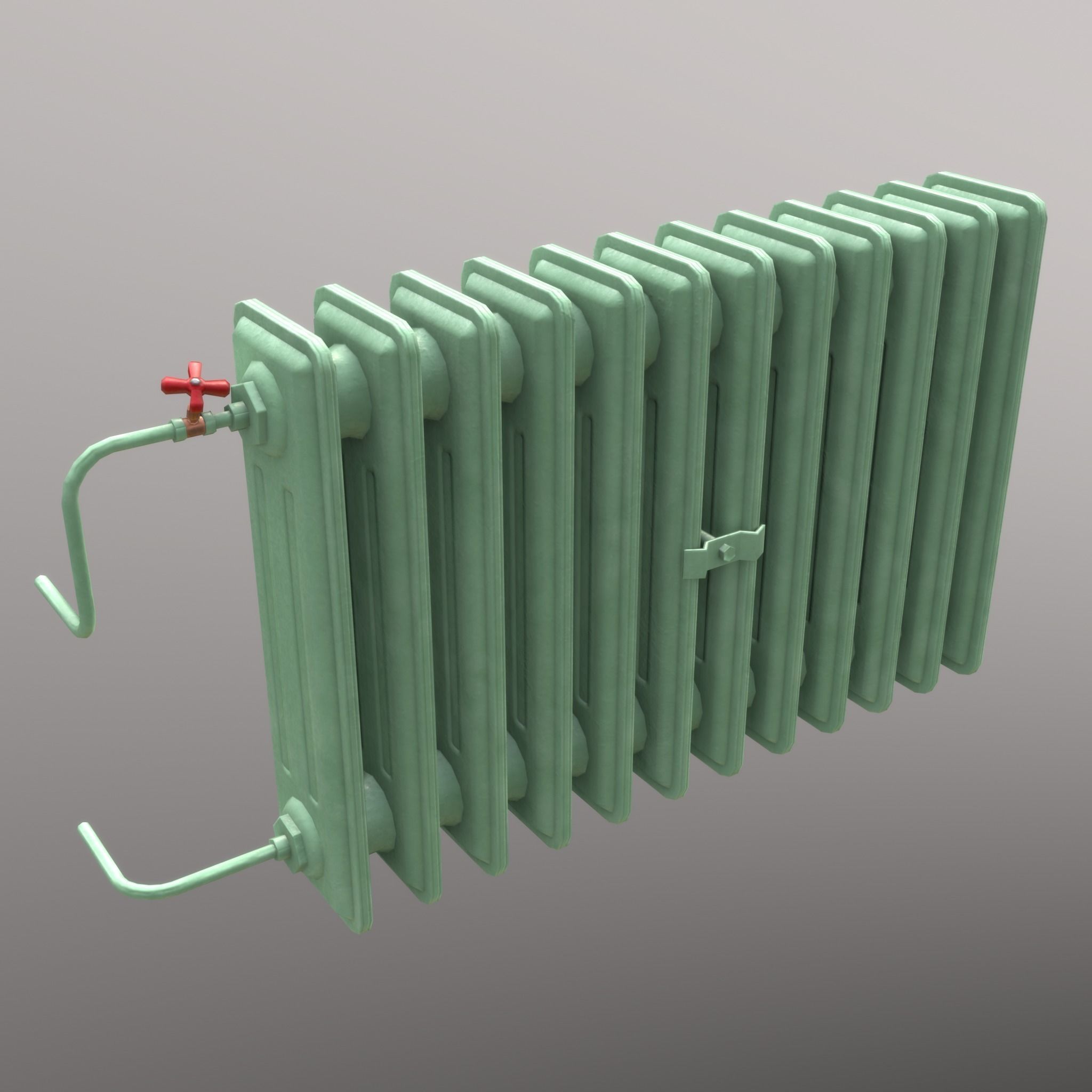 Old Radiator - 4 versions 3D Model Collection_15