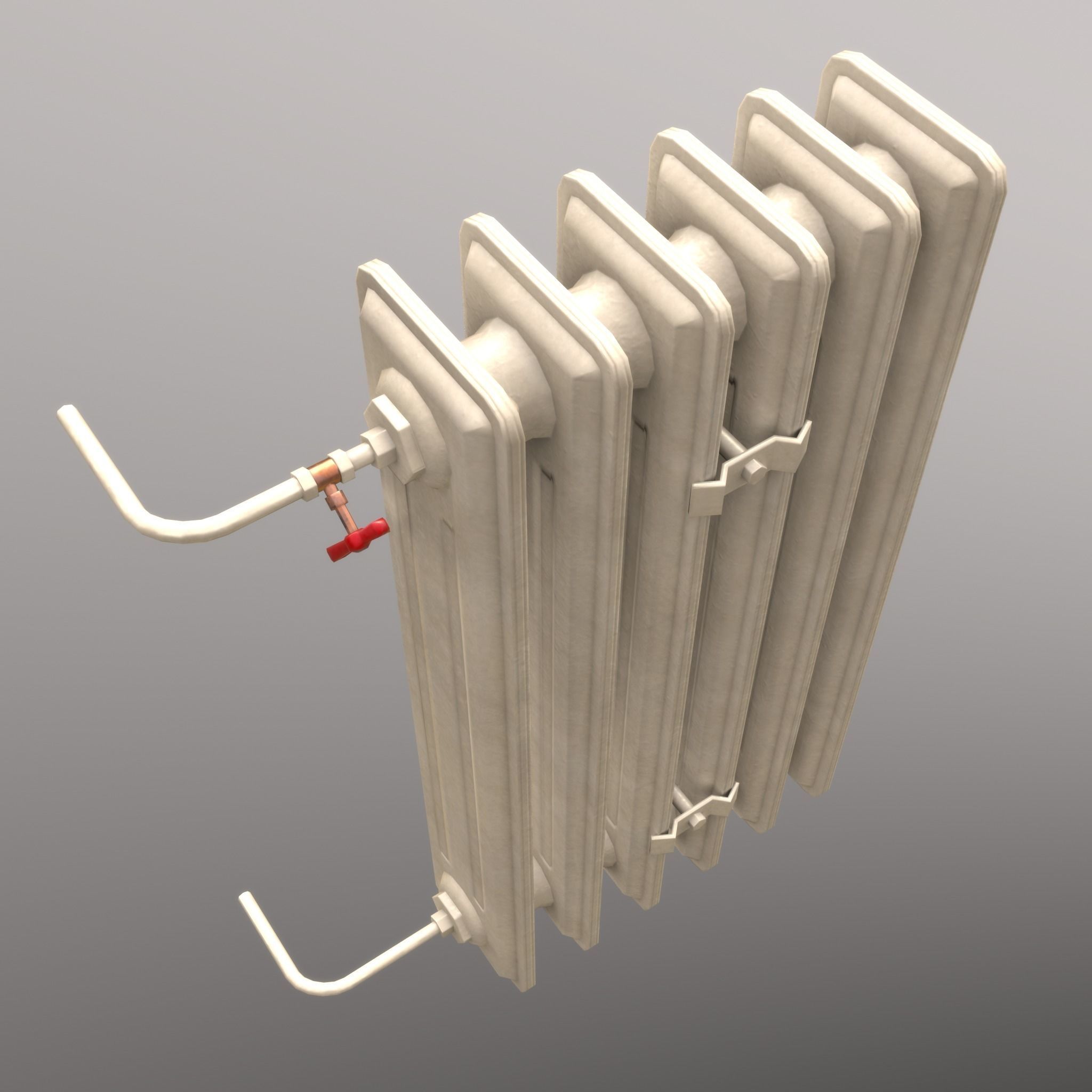 Old Radiator - 4 versions 3D Model Collection_7