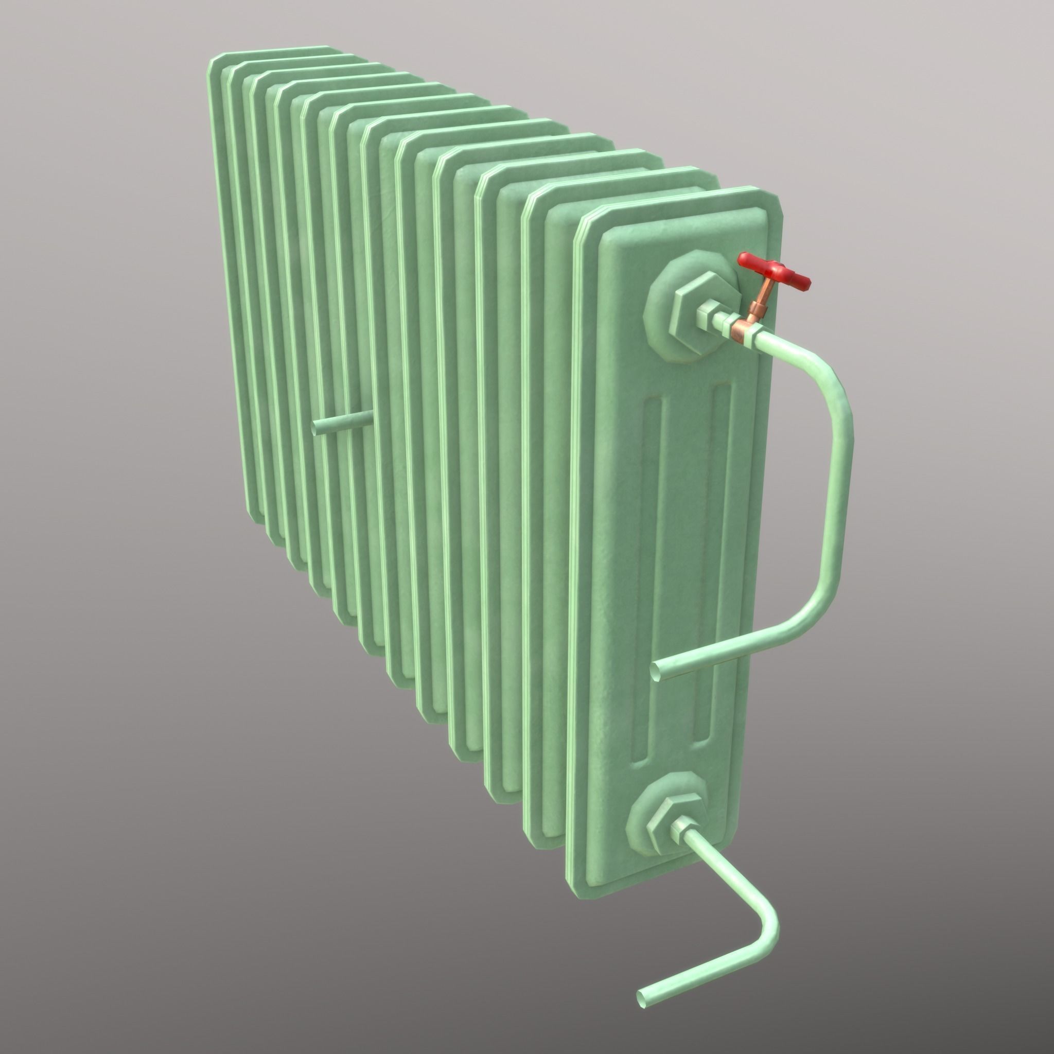 Old Radiator - 4 versions 3D Model Collection_14