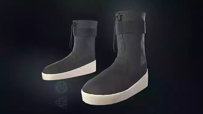 Black Ski Lounge Boots