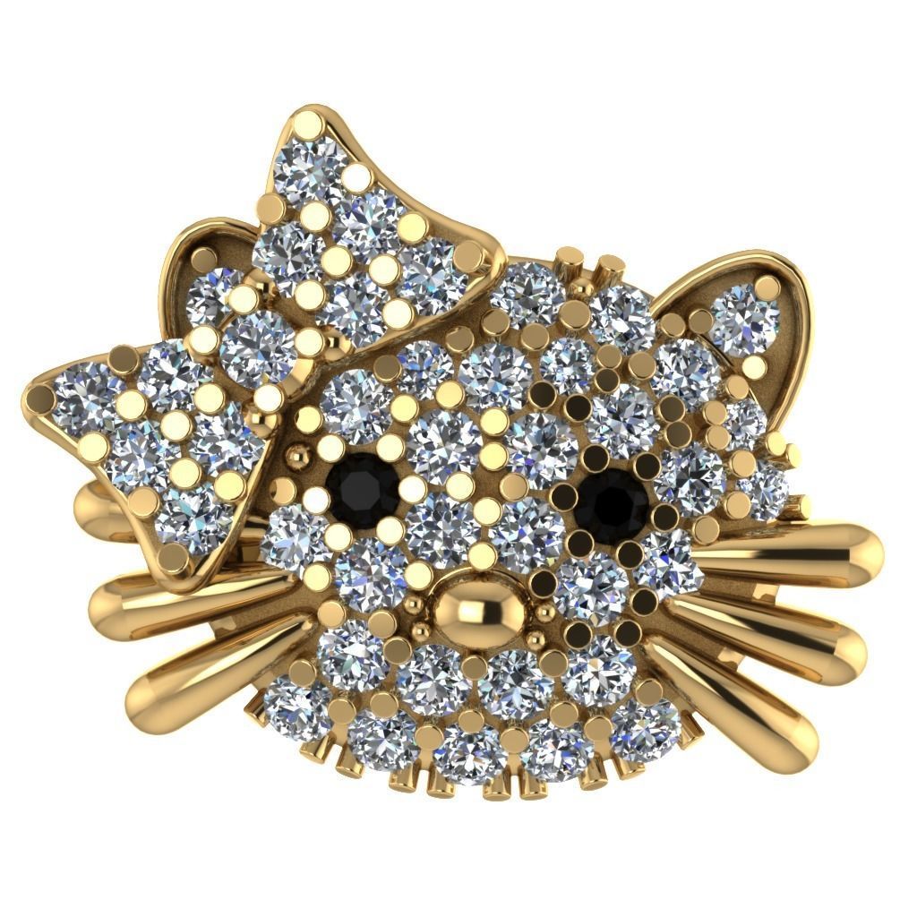 Earring Hello Kitty 3D print model_1