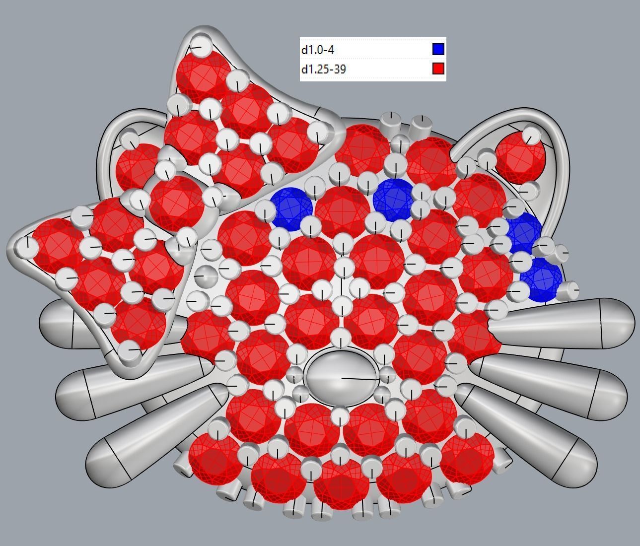 Earring Hello Kitty 3D print model_3