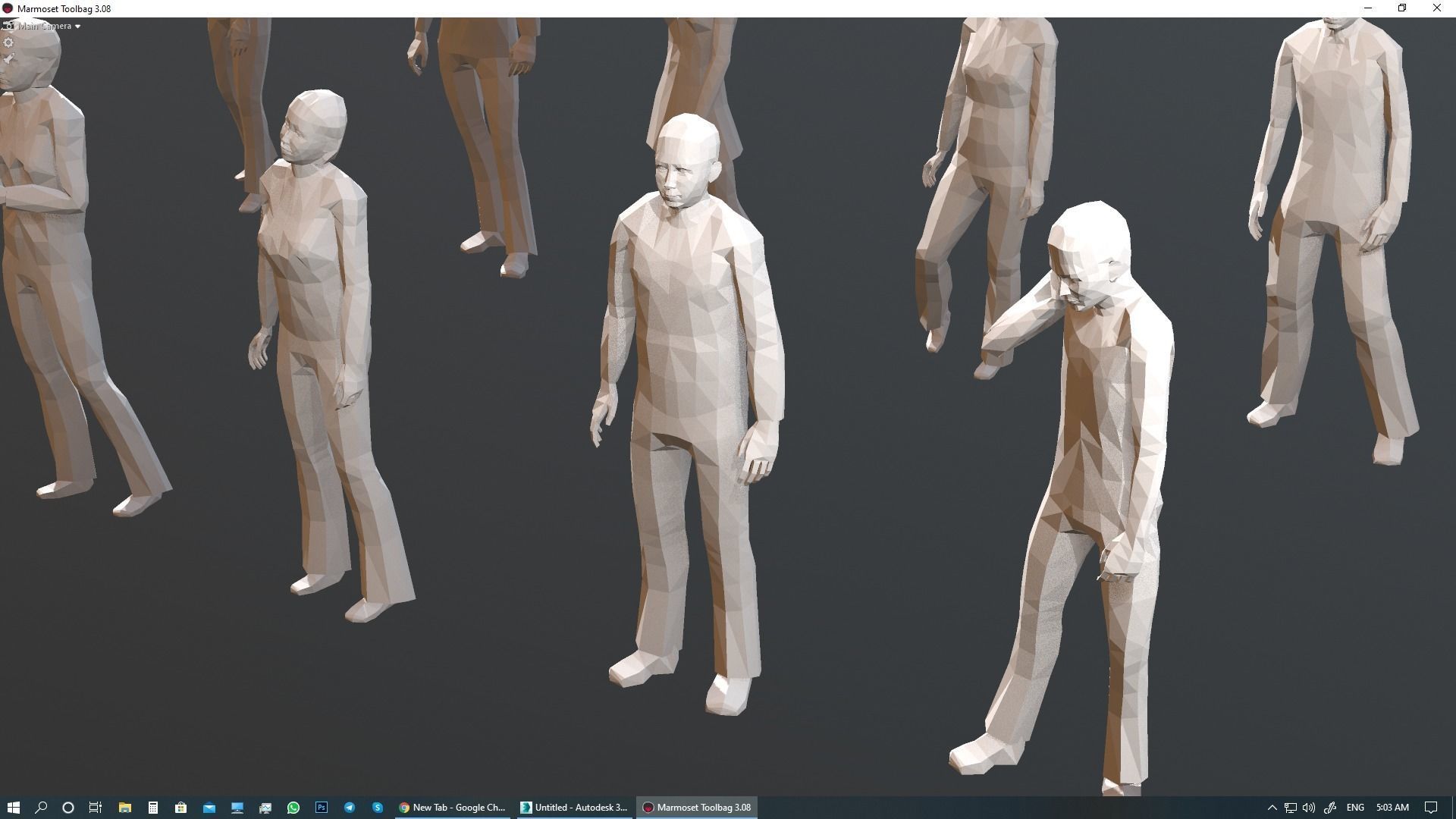 Lowpoly People 01  3D model_25