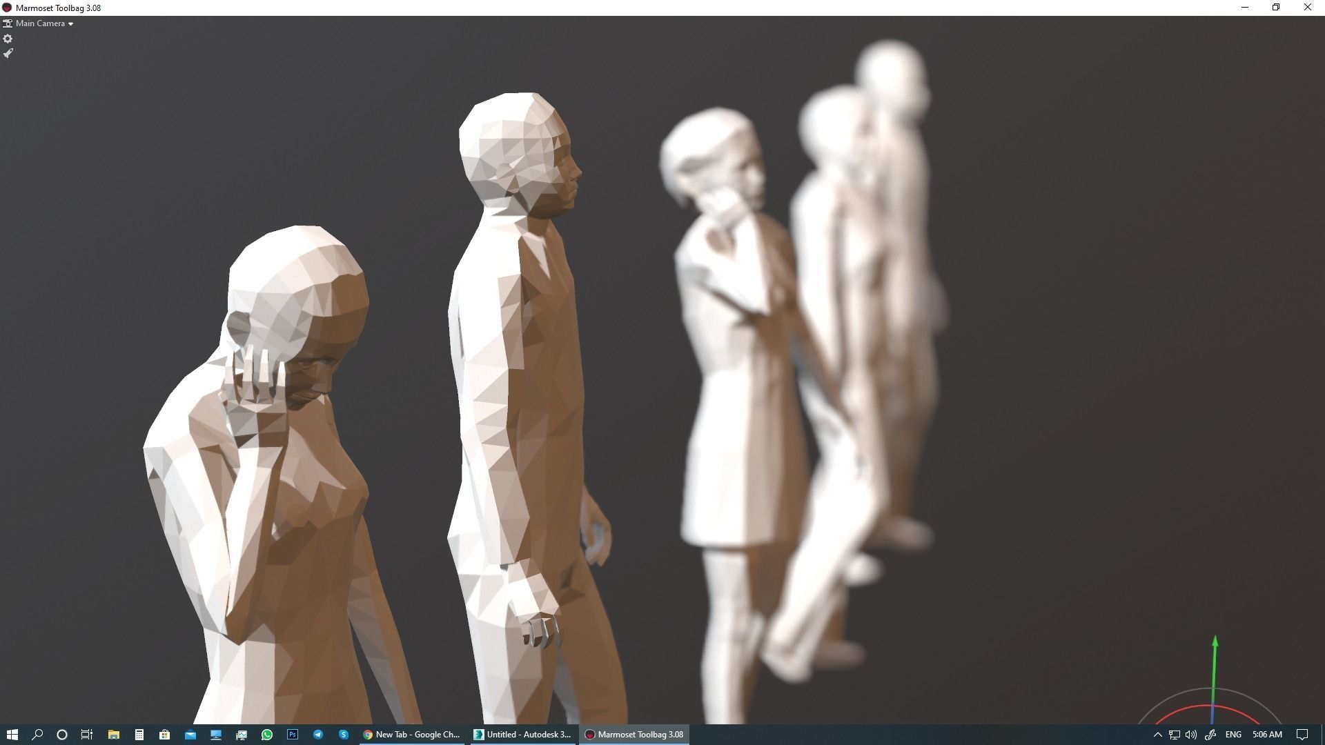 Lowpoly People 01  3D model_33