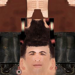 Lowpoly People 01  3D model_16