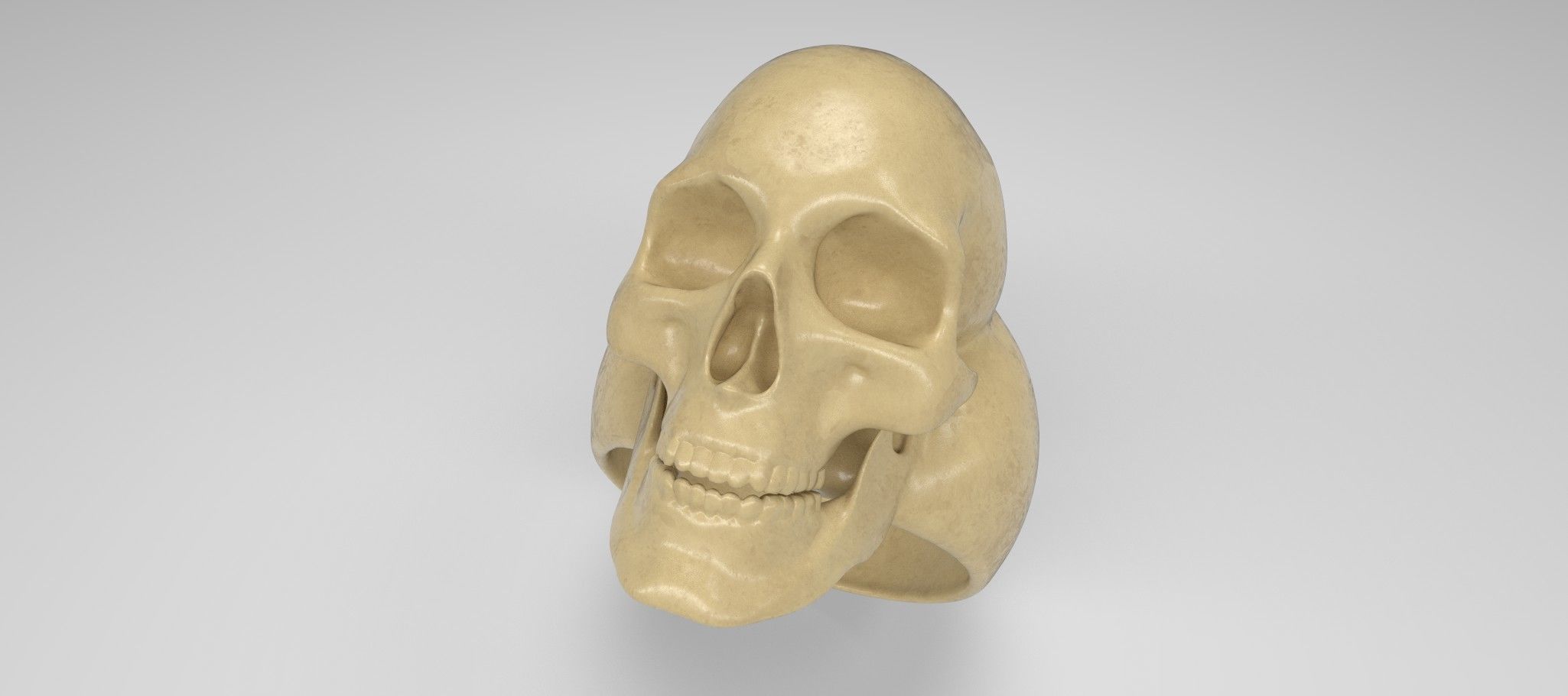 Ring skull printable model 3d 3D print model_9