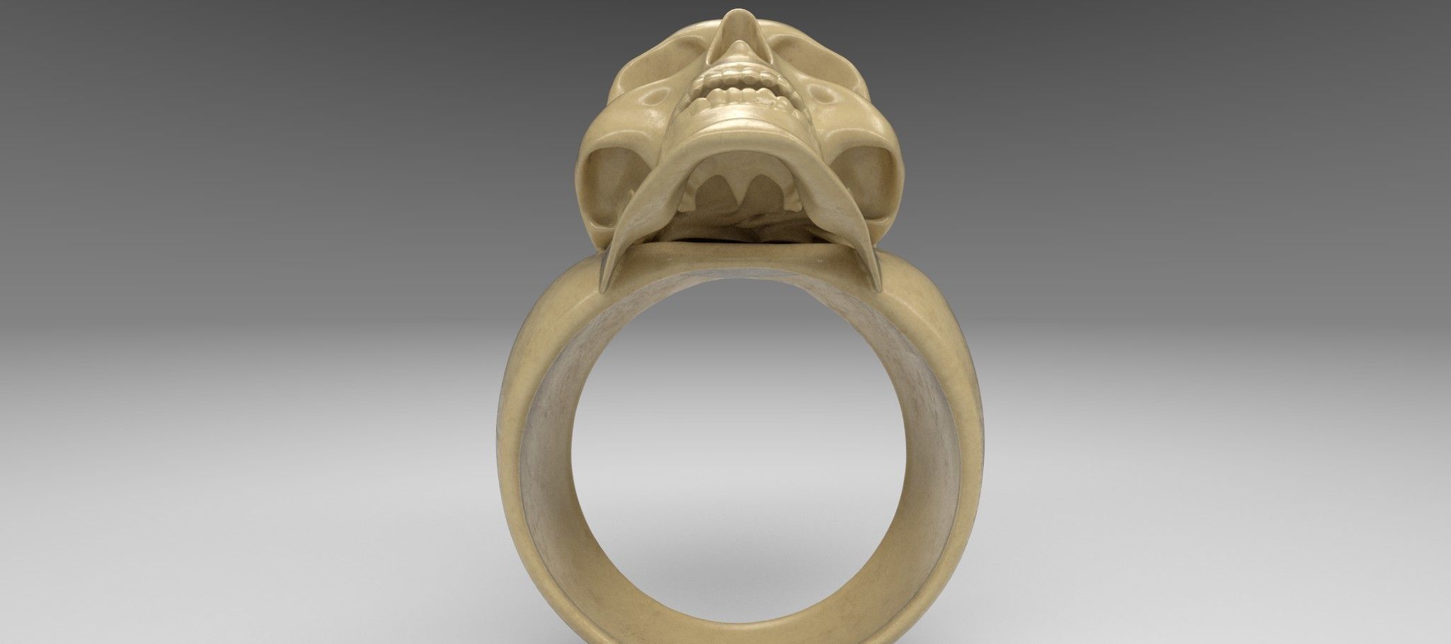 Ring skull printable model 3d 3D print model_8