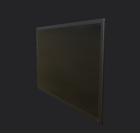 Television TV Low-poly Unity ready Low-poly 3D Low-poly 3D model_5