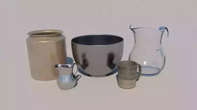 Kitchen decorative set mug bowl jug container