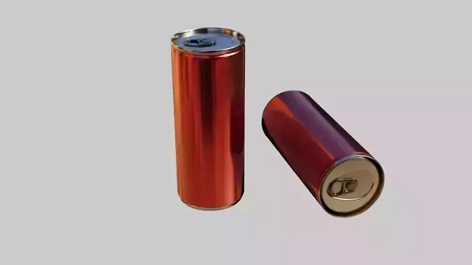 Can 3D model aluminium cans