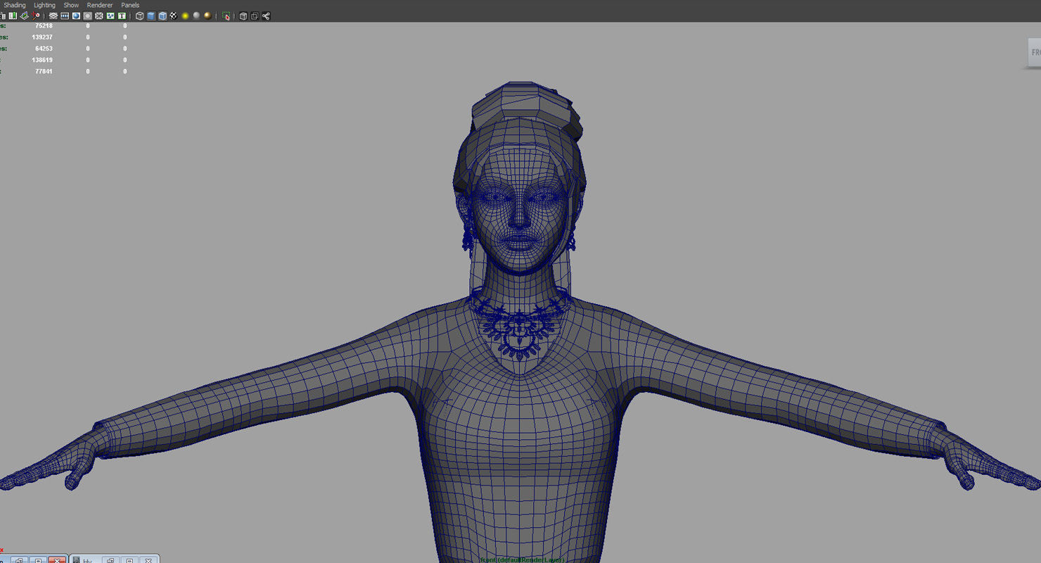 wedding girl 3d model 3D model_4